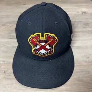 Atlanta Braves New Era 9Fifty Snapback Hat Black Adjustable MLB Baseball Cap
